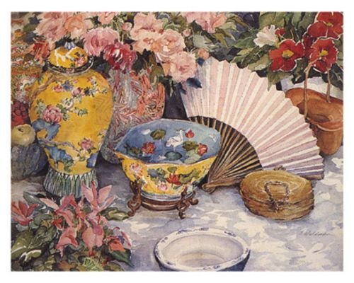 Oriental Splendor by Joy Waldman - 11 x 14 inches - Fine Art Print Poster