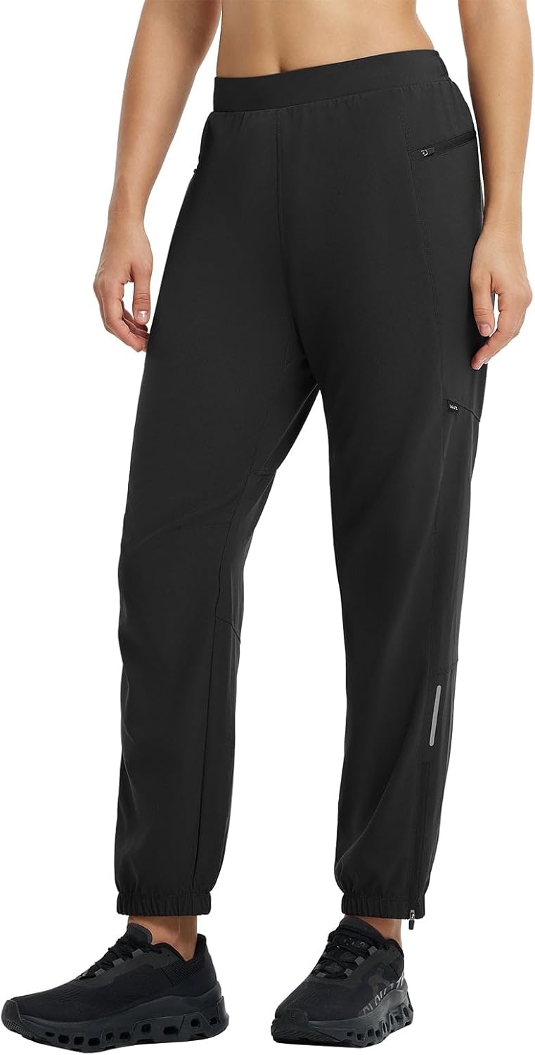 Baleaf Women’s Quick-Dry Athletic Joggers | Lightweight, Water-Resistant, UPF 50+