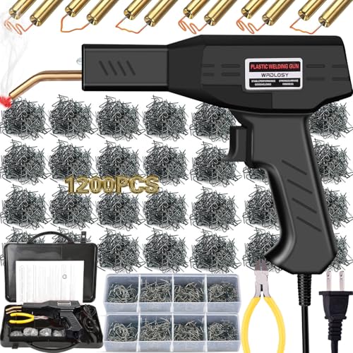 Image of Wrdlosy Plastic Welder, 1200PCS Staples, Plastic Welding Kit, Must Have for DIYers, Instant On/Off, Welder Kit, Bumper Repair, Portable Toolbox