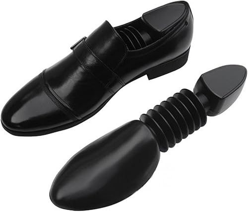 Miniatura 5 de Juego de 2 camillas de zapatos para niños, árbol de zapatos ajustable de poliéster con bobina, ensanchador de zapatos para zapatos de cuero diario