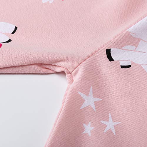 Tkiames - Pigiama a maniche lunghe da bambina, in