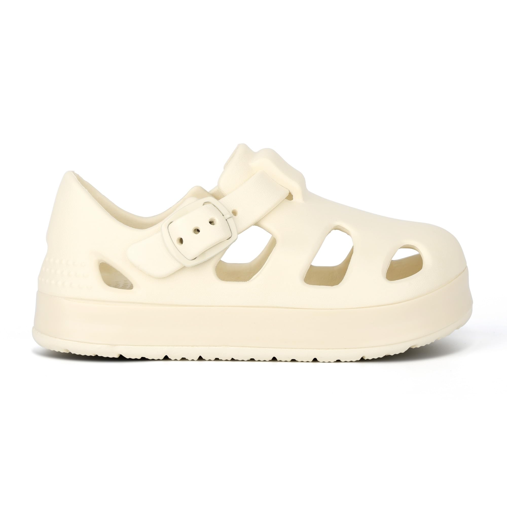 Toddler Wide Toe Box Sandals For Boys & Girls,Children's Closed Toe Water Sandal with Adjustable Strap