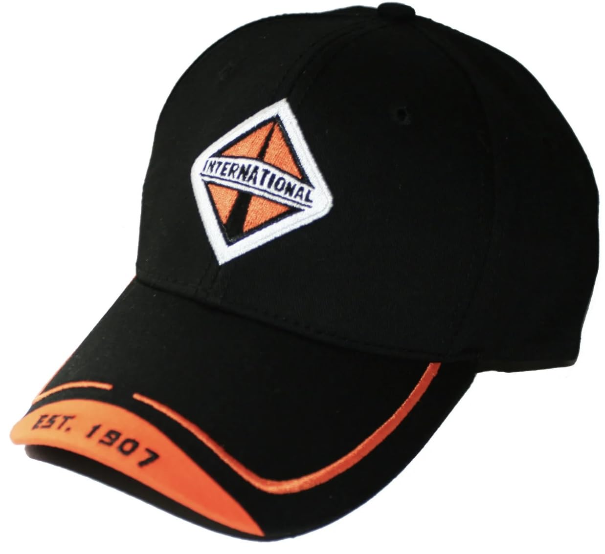 International Trucks Est. 1907" Orange & Black Medium Twill Structured Cap/Hat
