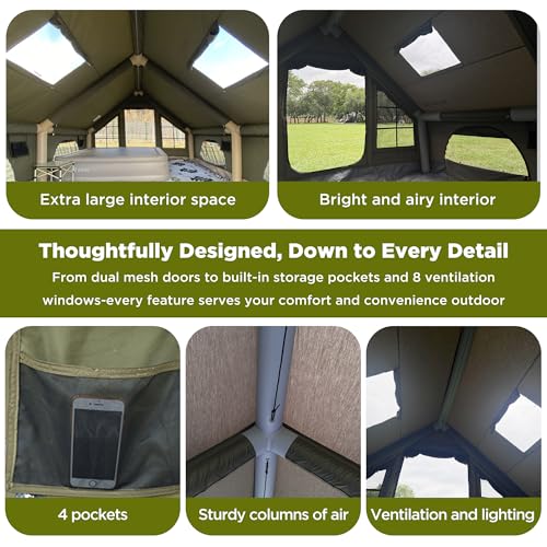 Large Luxury Inflatable Tent with Skylight