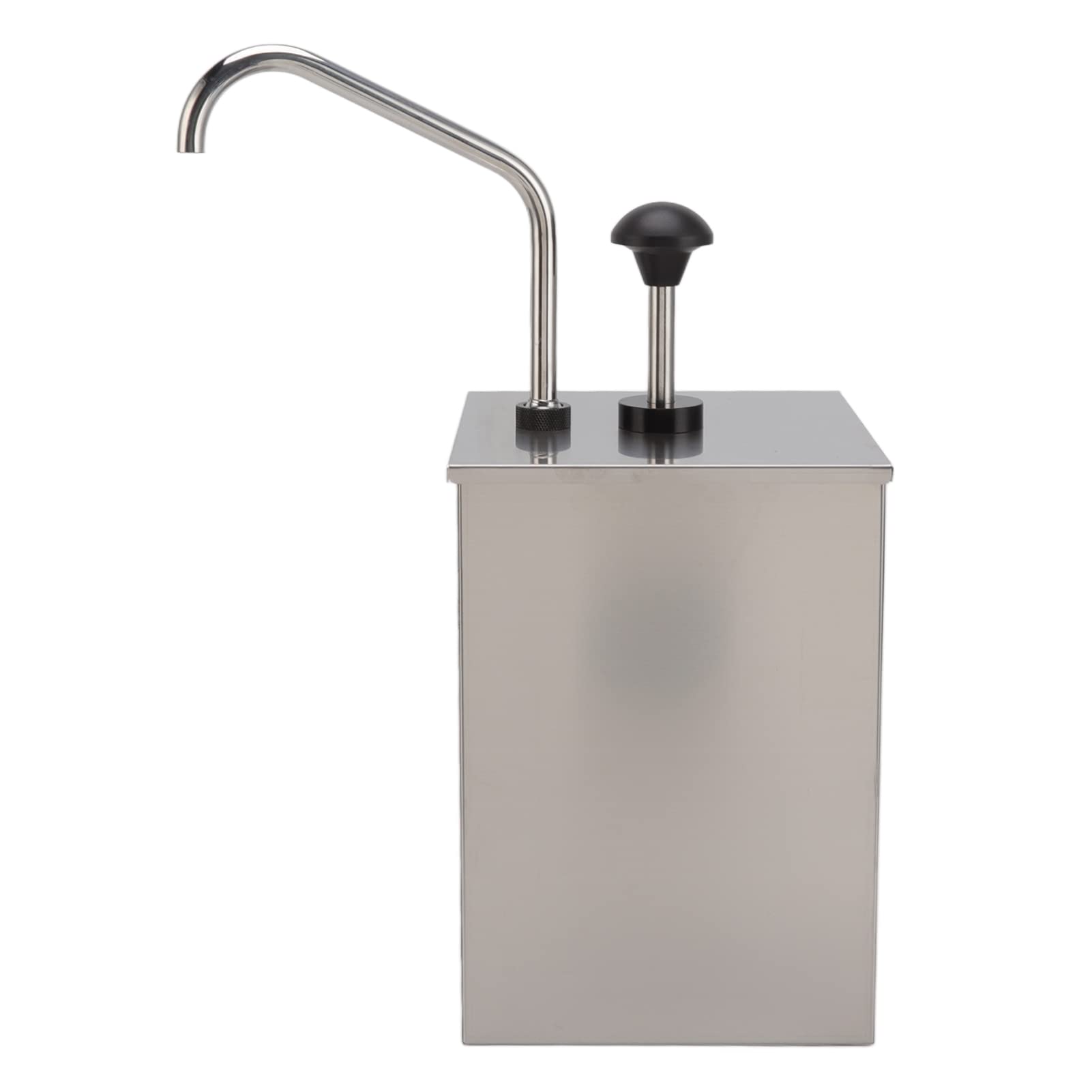 Generic Station de Distribution de Pompe à Condiments 4L, Facile à Nettoyer, Pompe à Sirop à Pression Manuelle pour Sauces avec Matériau en Acier Inoxydable de qualité Alimentaire