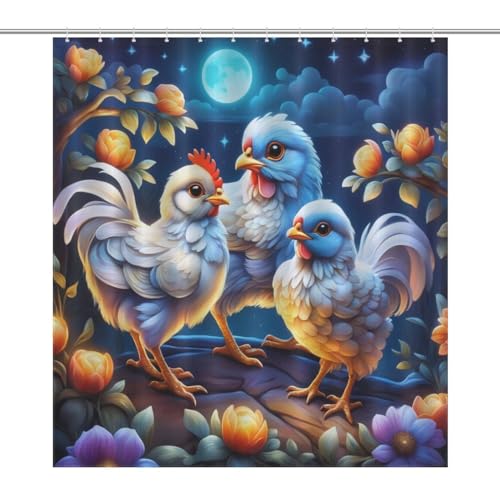 Rideaux de douche polyester imperméable tissu salle de bain 168x183cm