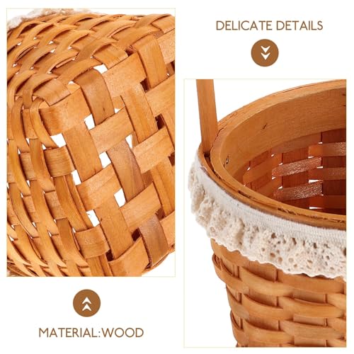 Cesta de frutas tejida de madera ideal para decorar bodas y mesas con encanto natural 4