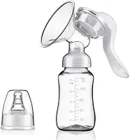 Extrator Manual de Leite Materno Ergonômico Silicone Qualidade Portátil Zabinno®
