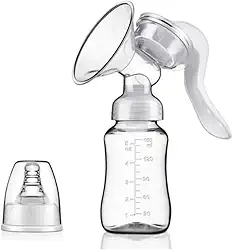 Extrator Manual de Leite Materno Ergonômico Silicone Qualidade Portátil Zabinno®