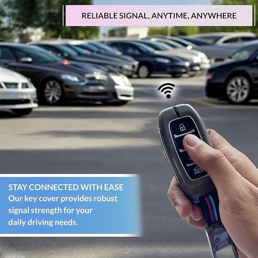 Image of NEODRIFT 'KeyShield' Car Key Cover for Hyundai Tucson (Shape 3, 04 Buttons)