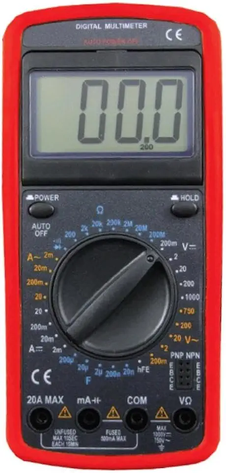 Multímetro e Capacímetro Digital Portátil Hulter Ht59205f