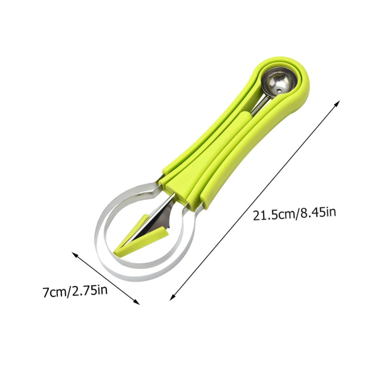 GRIRIW Fruit Ball Digging Set 1 Set Stainless Steel Fruit Carving Cutting Tool Melon Scooper Easy to Use