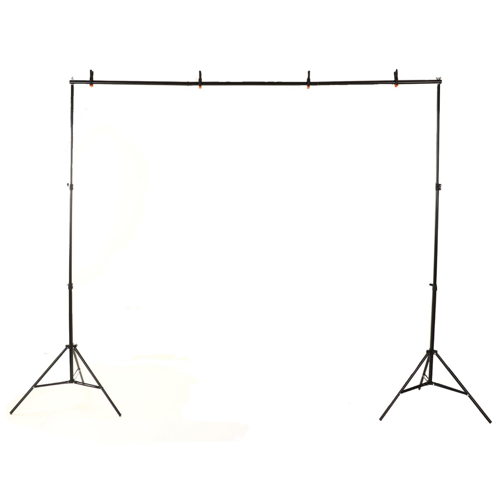 EMUKOEP Kit de Soporte de Fondo Fotográfico de Aleación de Aluminio Ajustable con Abrazaderas de Resorte Fuertes para Fotografía de Estudio
