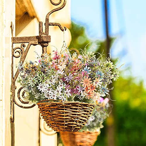 Artificial Flowers Wildflowers Silk Daisy Spring Fake Daisies Decoration Summer Uv Resistant Colorful Mixed Bundles Faux Greenery Outdoor Plant Stem Filler For Home Decor Indoor Floral Arrangements #TOP5