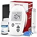 Misuratore Glicemia, Sinocare SAFE ACCU Kit portatile per il test della glicemia senza codice per il diabetes, con 50 strisce reattive in bottiglia e aghi per prelievo di sangue uguali, in mg/dL