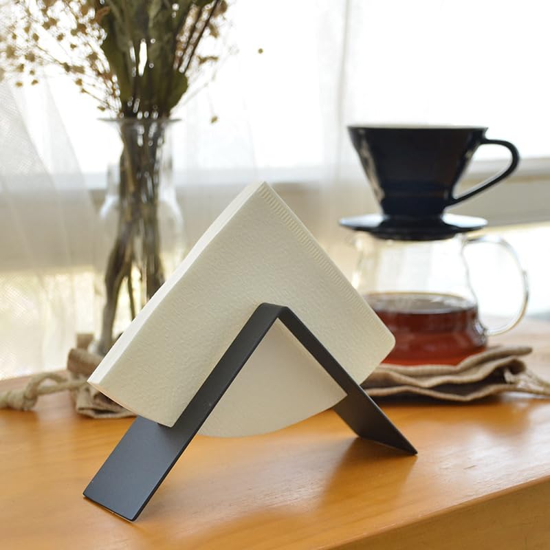 Portafiltro Per Caffè In Acciaio Inossidabile – Contenitore Per Filtri Di Carta Da Tavolo – Capienza 30 Filtri – 19x5x9,5 Cm - 3