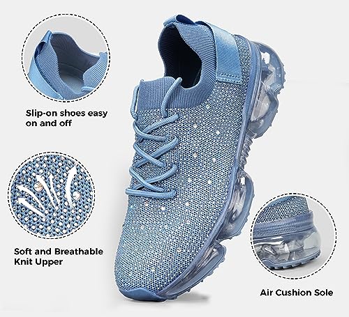 Image of LUCKY STEP Women Air Cushion Fashion Sneakers | Breathable Casual Comfortable Lightweight Walking Shoes