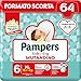 Pampers Baby Dry Mutandino Xl, 64 Pannolini, Taglia 6 (15+ Kg)