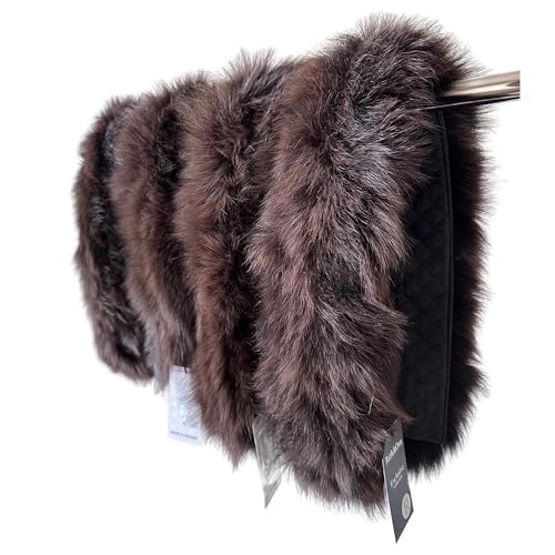 Brown Men Collar for coat or parka for hood 75 cm