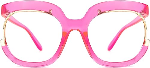 Miniatura 8 de VOOGLAM Marco de gafas cuadradas de gran tamaño con lente transparente para mujer Fredia OX739865