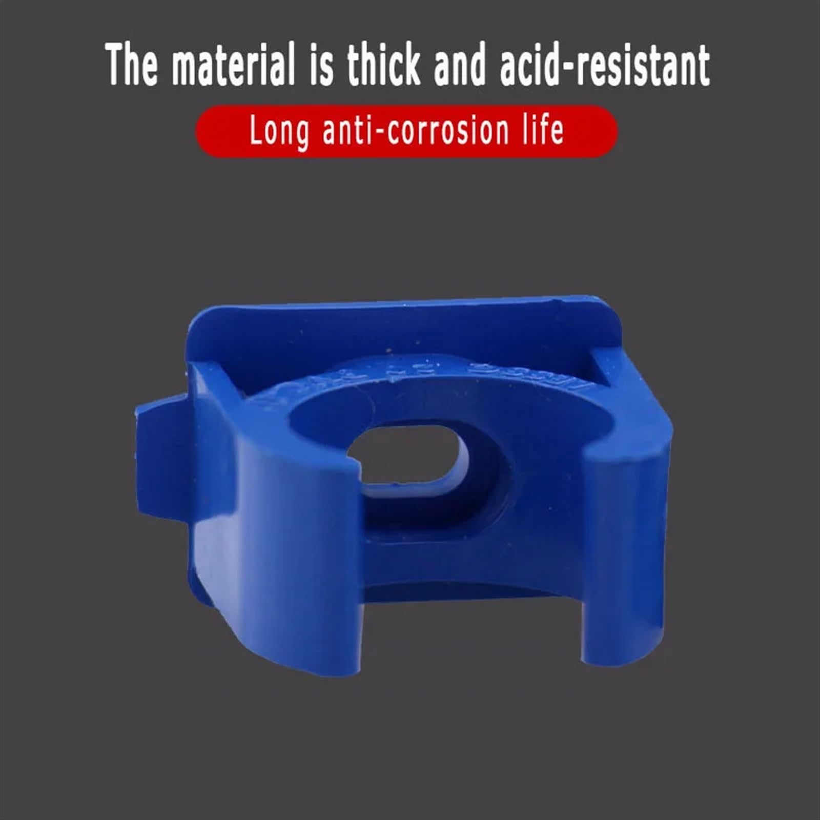 U de Fixation Collier de serrage en PVC for tuyaux en U 20/25/32/40/50 mm for raccords de tuyaux d'irrigation de jardin Bleu/blanc Épaississement(Blue 50mm,10PCS)