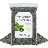 Te verde Chun Mee 200 g - Te verde Chino - Te a Granel - Infusion de Hierbas - Propiedades Naturales (200 gr, Té Verde Chun Mee)