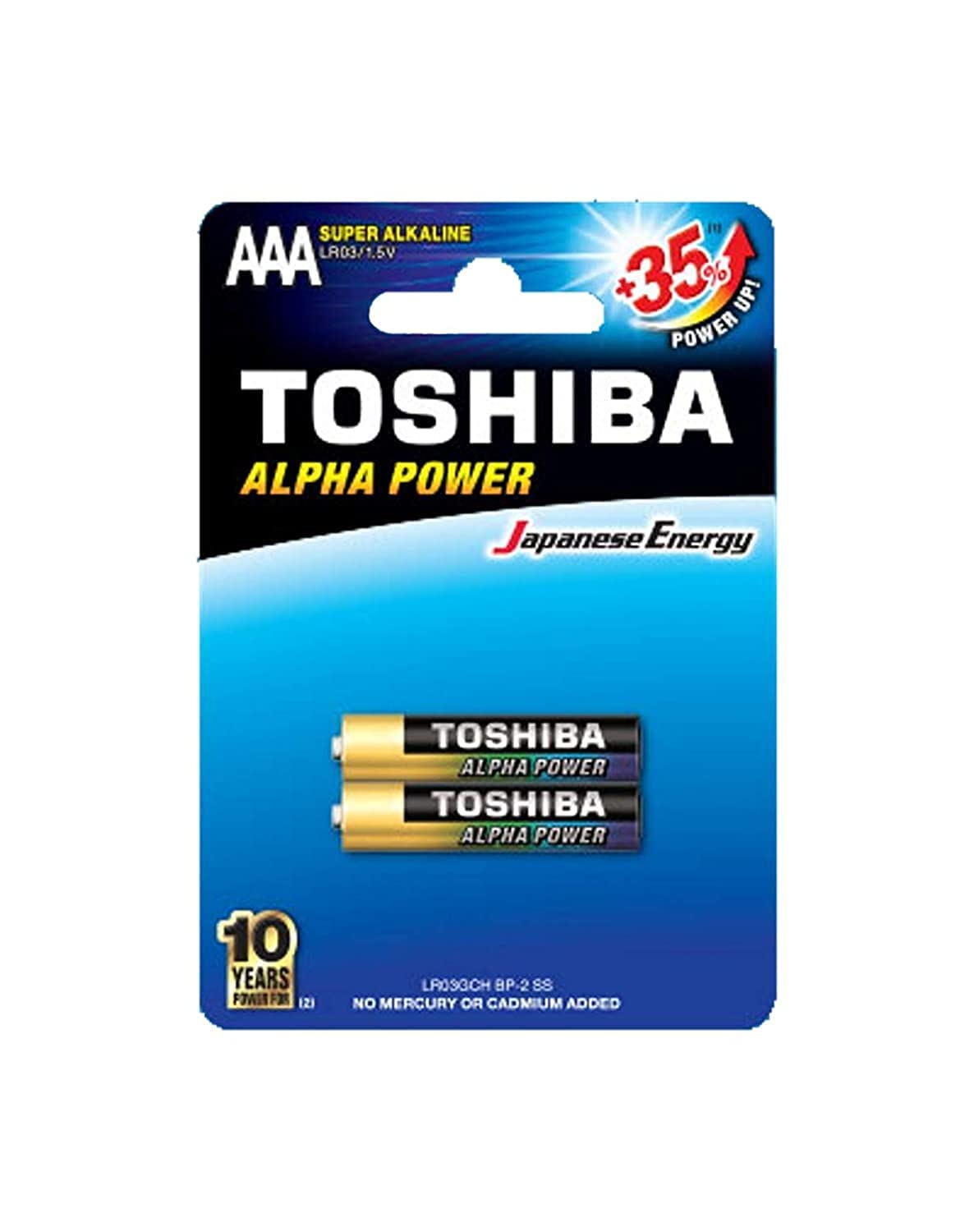 TOSHIBA ALPHA POWER AAA - 2 Battery Pack