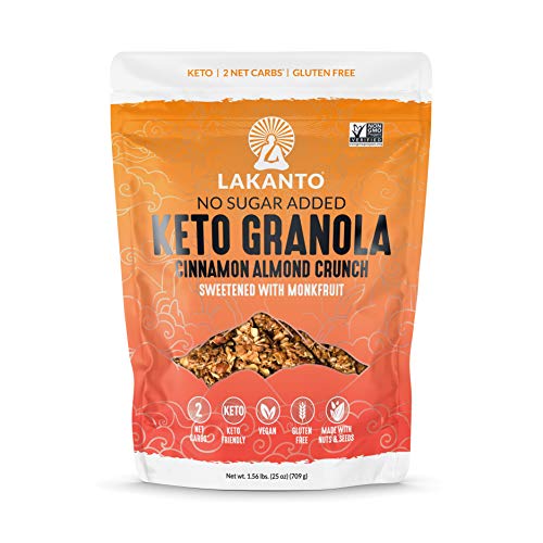 Lakanto Cinnamon Almond Crunch Granola - Monk Fruit Sweetener, Delicious