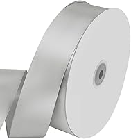 Vista 84 de Cinta de satén de poliéster de una sola cara de 5/8 pulgadas de ancho x 100 yardas, cinta de satén para manualidades, regalo, lazos para el cabello