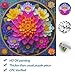 Bgraamiens Puzzle- Colorful Mandala Puzzles for Adults 1000 Pieces,Beautiful Floral in Water Drops Jigsaw Puzzles,Art Puzzles for Mandala Lovers