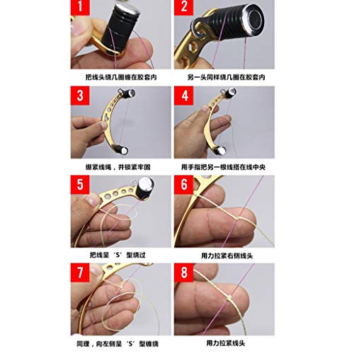 YIJU FG Knotter Linha Fina Ferramenta de Pesca Marítima Linha Knotter - Vermelho