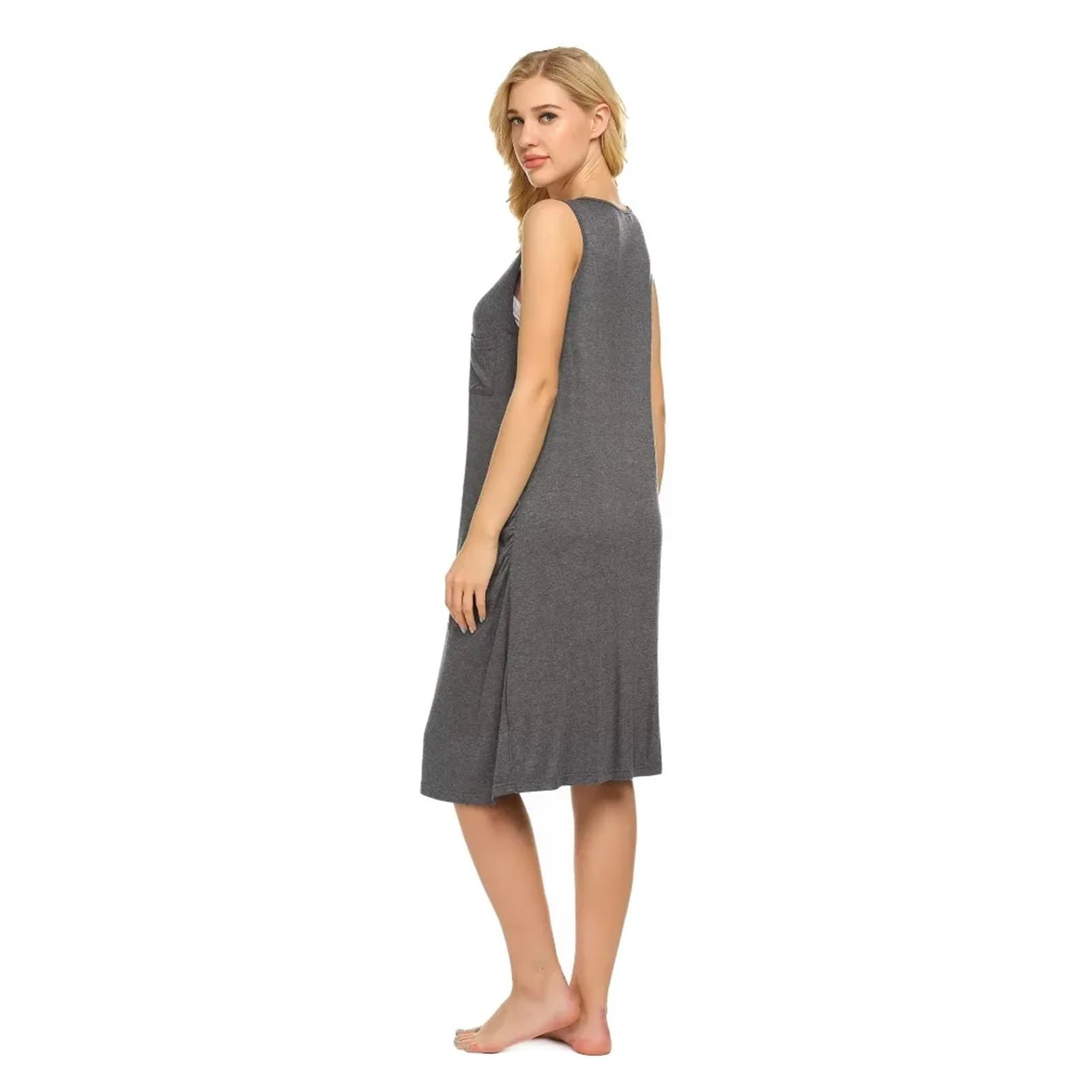 Camicia da Notte Donna Pigiama for Gravidanza e Allattamento, Pigiama Premaman, Camicia da Notte for Allattamento, Abito