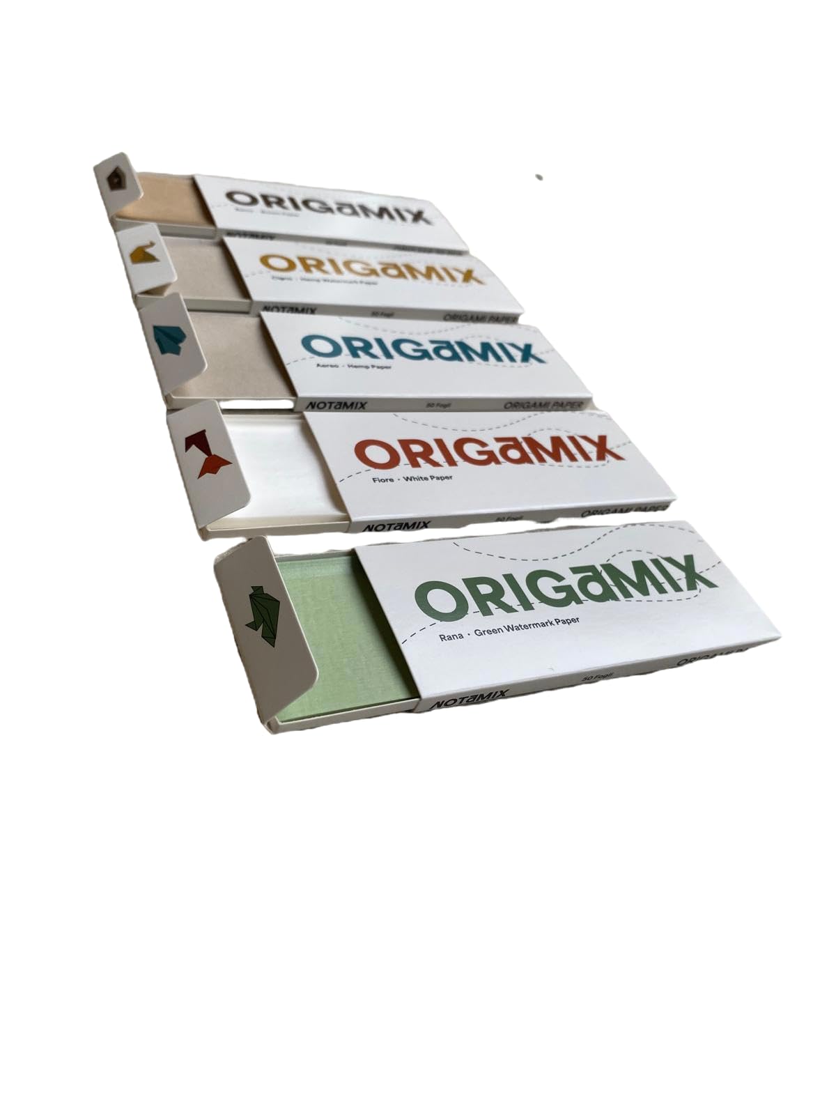 Mister Canapa, Origamix papier konopny Origami, pudełko 10 pudełek na 2500 karteczek łącznie 2500 karteczek - Origami i papierem do formowania, prostokątny, model samolotu