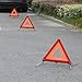 Suquosor Car Tripod Folded Stop Sign Reflector Car Emergency Breakdown Warning Tool Triangle Red Reflective Safety Hazard Car Accessories