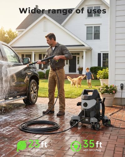 Image of Pressure Washer,2600 Max.PSI Power Washer with 35-ft GFCI Cord