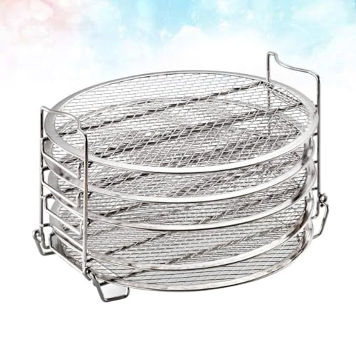 Étagère empilable en acier inoxydable pour friteuse sans huile - 4