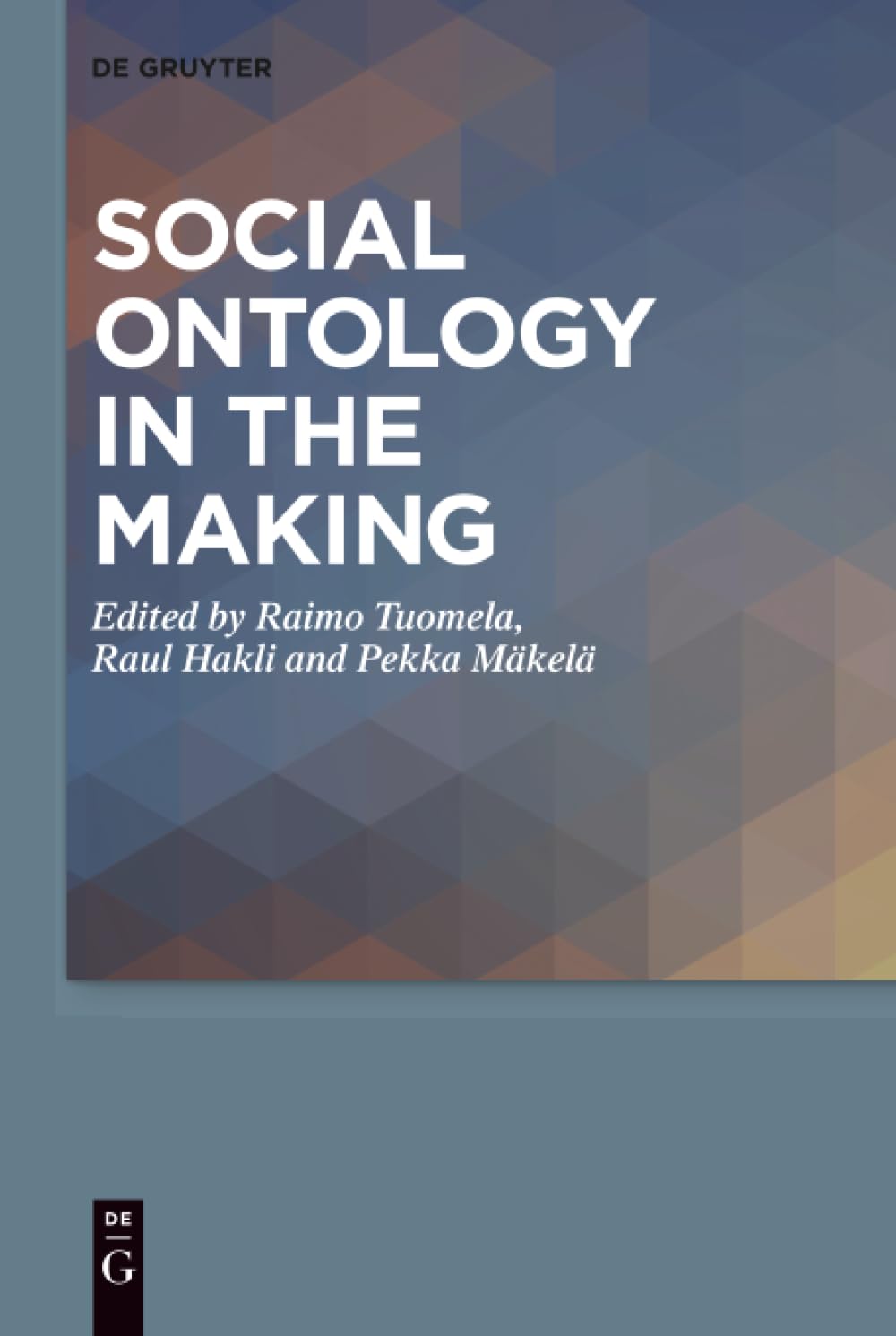 Social Ontology in the Making