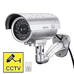 Wolblix-4-Pcs-Realistic-Look-Dummy-Security-CCTV-Fake-Bullet-Camera-with-Led-Light-Indication-Home-Security-Camera