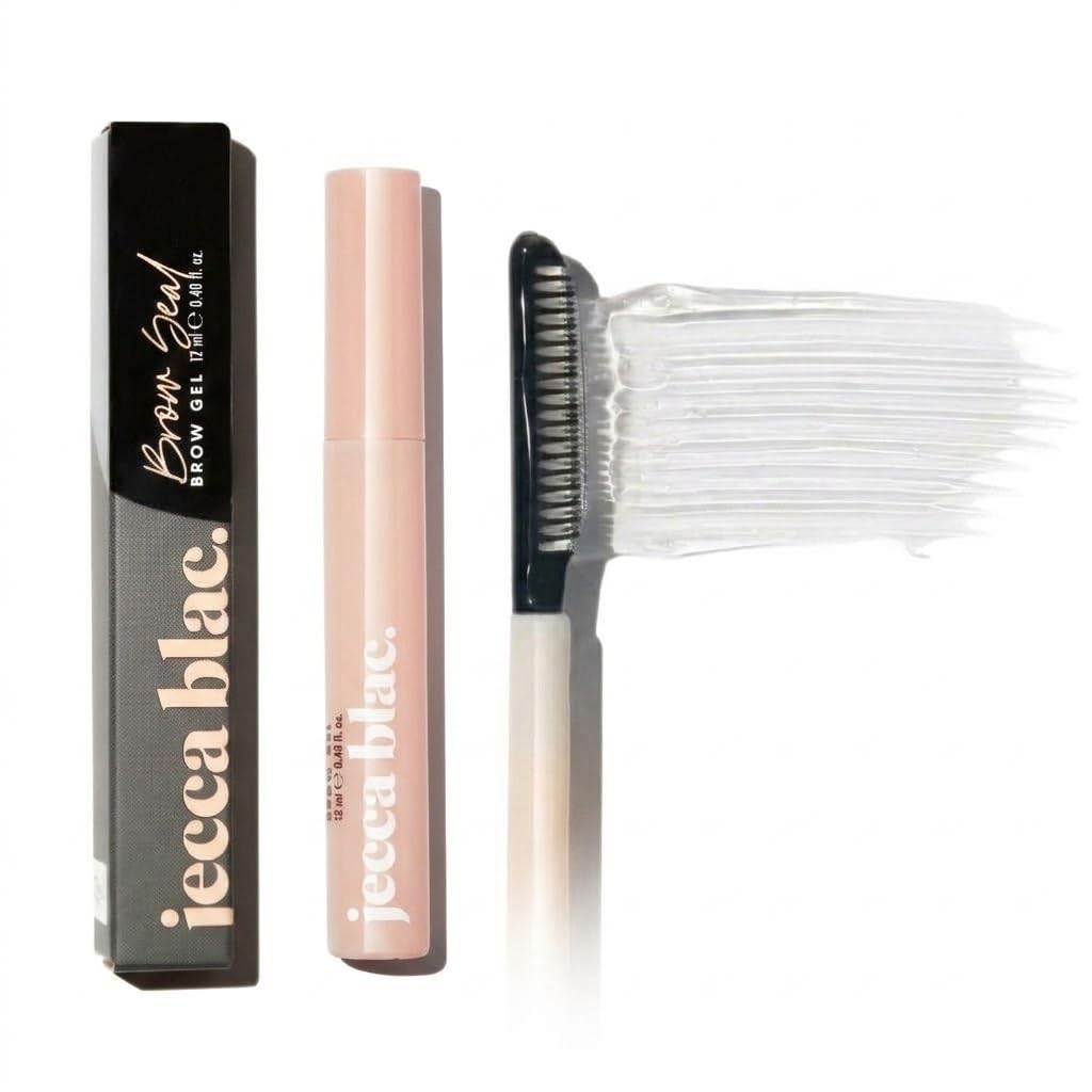 Jecca Blac Brow Seal Gel - Clear & Tinted Long Lasting Eyebrow Styling Gel (Clear, Single 12ml)