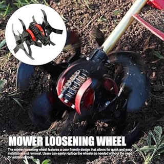 Cultivateur électrique pour Le Jardinage, Tondeuse à 9 Dents, Tête de Roue de Motoculteur, Petit Outil de Jardin Universel pour Ameublir Le Sol, Désherbage, Plantation