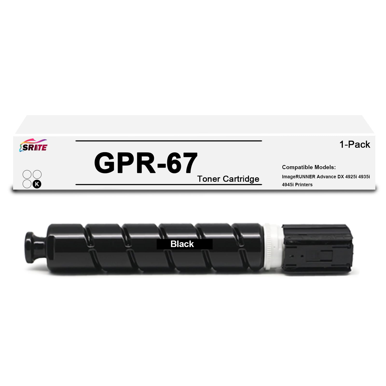 SRITE GPR-67 5745C003AA High Yield Black Toner Cartridge Replacement for Canon GPR67 GPR 67 for ImageRUNNER Advance DX 4925i DX 4935i DX 4945i Printer