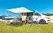 Produktbild BERGER Vela Ultraleicht Outdoor Tarp - Zeltplane wasserdicht mit Ösen für Hängematte - Sonnensegel Wohnwagen 3x3 Regenschutz Sonnenschutz Strand für Camping, Garden und Auto