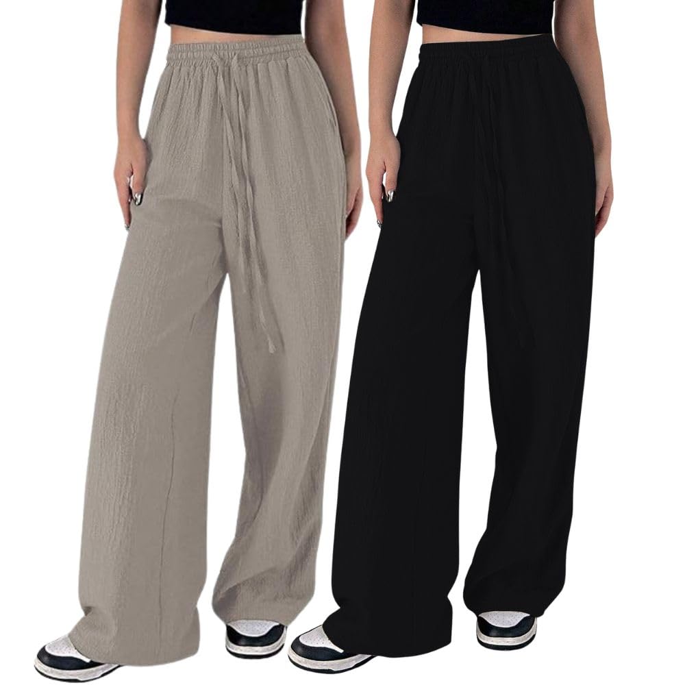 GRECIILOOKS Women Trousers for Women | Women Trousers | Women's High-Waisted Pant | Women Trousers Pants | Korean Trousers for Women