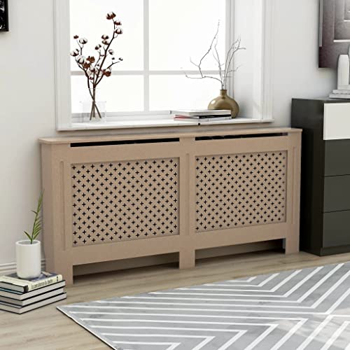 vidaXL 1/2x Radiator Cover MDF Heater Heating Side Cabinet Multi Colors/Sizes