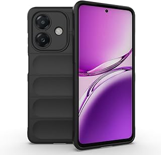 جراب سيليكون لأوبو A3/ A3X من جرابيست، بطانة مضادة للخدش من الألياف الدقيقة، جراب مضاد للصدمات مع حماية كاميرا، متوافق مع أوبو A3/ A60 شبكة الجيل الخامس 5G/A3X/A40 شبكة الجيل الرابع 4G/A3 (أسود)