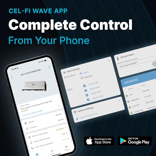 CEL-FI GO G41 | Mobile Phone Signal Booster for Home | 4G, 5G, EE, Three, O2, and Vodafone | Up to 15,000 Sq Ft Coverage | 100 dB Cell Phone Signal Booster | Ofcom Approved | 1 Antenna Kit - Image 3