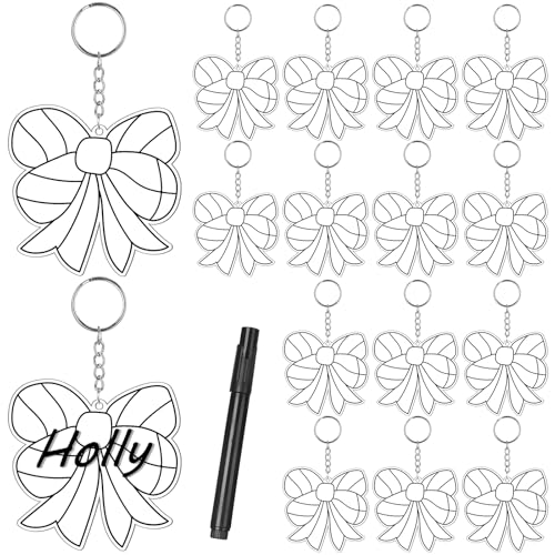 Tondiamo 16 Pcs 3 in Volleyball Keychains Gift Bulk Senior