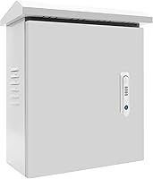 XSKLBZA Waterproof Outdoor Electrical Box - Galvanized Steel Weatherproof Junction Box with Lock & Mounting Plate (20x17x8.6")