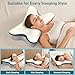 Cervical Pillow for Neck Pain Relief - Ergonomic Neck Pillow for Sleeping Contour Memory Foam Pillows with Cooling Pillowcase, Orthopedic Bed Pillow for Side Back Stomach Sleepers