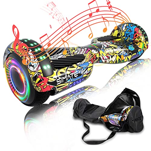 SIMATE Hoverboard with Carrying Bag and Gift Box, 6.5